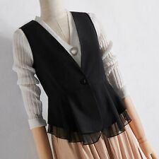 Women ruffle waistcoat for sale  Shipping to Ireland