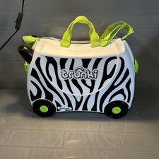 Trunki zebra suitcase for sale  NORWICH