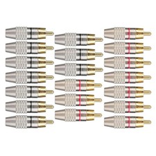 Adaptador de áudio RCA macho plugue ouro sem solda alto-falante com instalação sem solda comprar usado  Enviando para Brazil