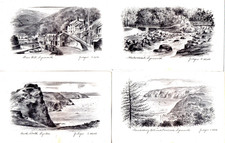 Postcards x11 pencil for sale  CARSHALTON