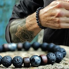 Volcanic stone bracelet for sale  GLASGOW