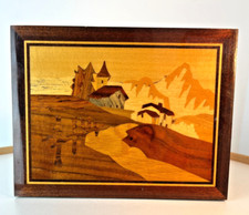 Vintage inlaid wood for sale  CONSETT