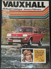 Vauxhall range brochure for sale  BOURNE