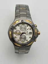 NOVO!  Citizen WR200 cronógrafo aço inoxidável com detalhes dourados nova bateria vintage! comprar usado  Enviando para Brazil