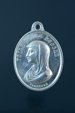 Raro Religioso Vachette Medalla Colgante Virgen Ángel Guarda Plata de Ley comprar usado  Enviando para Brazil