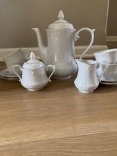 conjunto de café polonês porcelana branca, usado comprar usado  Enviando para Brazil