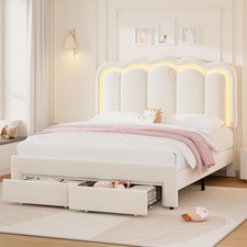 Queen upholstered led for sale  USA