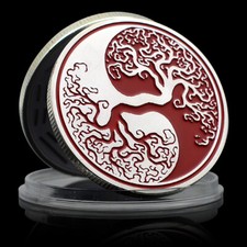 Usado, Moeda de prata chinesa Tai Chi oito trigramas quatro medalhas comemorativas da grande besta comprar usado  Enviando para Brazil