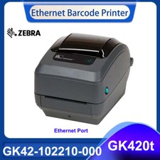 Zebra GK420t Thermal Barcode Label Printer with Ethernet Port GK42-102210-000 comprar usado  Enviando para Brazil