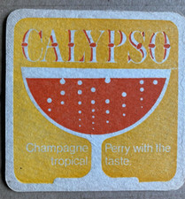 CALYPSO TROPICAL TASTE CHAMPAGNE PERRY DRINKS BEER BAR MAT COASTER comprar usado  Enviando para Brazil