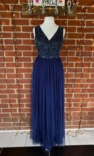 Elegant navy beaded for sale  NORWICH