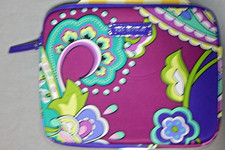 Vera Bradley acolchoado roxo vermelho e verde floral iPad tablet capa manga mini bolsa comprar usado  Enviando para Brazil