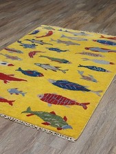 Turkish oushak rug.fish for sale  Kensington