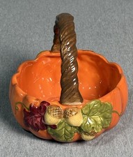 Ceramic pumpkin basket for sale  Auburn