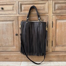 Bolsa de ombro B-Low The Belt franja galinha preta comprar usado  Enviando para Brazil