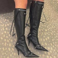 Botas de inverno sexy altura do joelho 2023 salto alto fino moda sapatos femininos legais  comprar usado  Enviando para Brazil