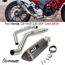 Para Honda CB190R CB190F Sistema de Escape modificado se conectar Mid Cano Silenciador Slip-on comprar usado  Enviando para Brazil