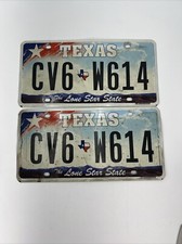 Texas license plates for sale  Pine Mountain Club