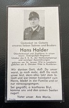Sterbebild wk2 gebirgsjäger gebraucht kaufen  Herbertingen