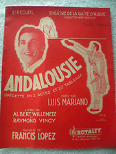 Andalousie opérette créée d'occasion Andalousie opérette créée d'occasion  Blois