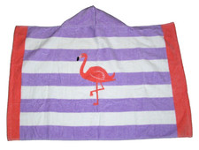Usado, Toalha de banho Pottery Barn infantil bebê menina com capuz praia listra flamingo em excelente estado usado comprar usado  Enviando para Brazil
