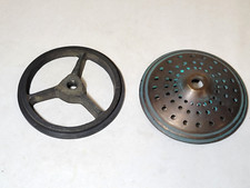 Abajur antigo bronze sólido tampa térmica e descanso de sombra de roda 3-3/4" era Handel/Tiffany comprar usado  Enviando para Brazil