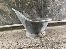 Antiga banheira galvanizada cowboy salão jardim de flores casa de campo lavagem comprar usado  Enviando para Brazil