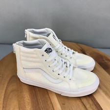 Tênis de skate Vans Sk8 Hi Zip juvenil 3 glitter com cadarço cano alto, usado comprar usado  Enviando para Brazil