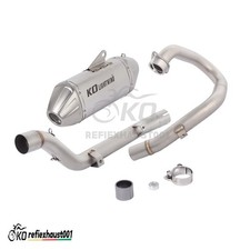 Sistema completo para Suzuki DRZ400 S E SM 2000-2024 escape tubo delantero silenciador escape segunda mano  Embacar hacia Mexico