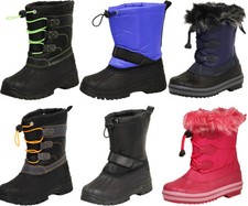 Botas de neve Norty leves forradas de lã para crianças pequenas e grandes, meninos e meninas, usado comprar usado  Enviando para Brazil