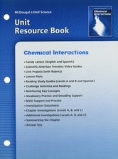 McDougal Littell Science: Chemical Interactions: Unit Resource Book comprar usado  Enviando para Brazil