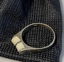 Bague argent ivoire d'occasion  Saint-Ouen