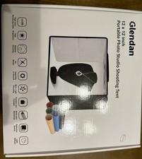 Caixa de luz portátil estúdio fotográfico 12"x12" Glendan Professional Regulável Shooting comprar usado  Enviando para Brazil