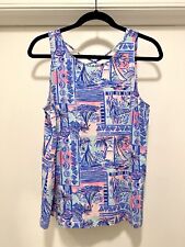 Regata Lilly Pulitzer Kristen azul sussurro em bóia Yeah tamanho médio barco preppy comprar usado  Enviando para Brazil