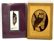 Vtg owl artwork for sale  Olney