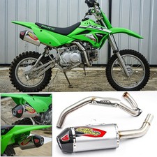 SILENCIADOR ESCAPE CARBONO CARRERAS SISTEMA COMPLETO KAWASAKI KLX110 - KLX110L AJUSTE TUBO segunda mano  Embacar hacia Mexico