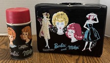 Usado, Lancheira de vinil vintage 1964 Barbie e Midge e garrafa térmica Barbie! Ótimo estado! comprar usado  Enviando para Brazil