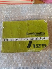 Lambretta j125 instruction for sale  CREWE