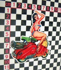 Scooter girl sticker for sale  BEWDLEY