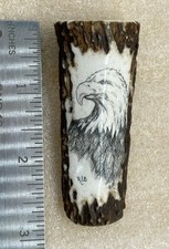 Scrimshaw eaqle antler for sale  Glendale
