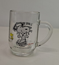 Retro glass snoopy for sale  WAKEFIELD