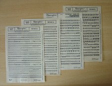Blatt typofix rubbelbuchstaben gebraucht kaufen  Roßleben