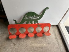 VINTAGE SINCLAIR SUPORTE DE EXIBIÇÃO DE LATA DE ÓLEO MANCAVE PUBLICIDADE 23-1/2" x 16" comprar usado  Enviando para Brazil