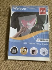Filme/folhas de transferência de calor Welacer A4 Premium DTF dupla face 90 transparente comprar usado  Enviando para Brazil