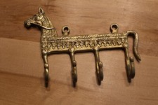 Gancho de parede antigo vintage bronze cavalo? Cabide de gancho de metal moderno meados do século, usado comprar usado  Enviando para Brazil