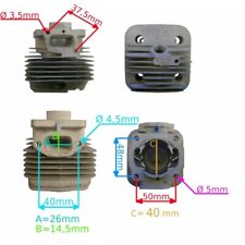KIT CILINDRO E PISTONE COMPLETO SEGMENTI DECESPUGLIATORE STIGA SBC 252 252F Ø40 comprar usado  Enviando para Brazil