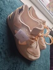Beige gold trainers for sale  NEWPORT