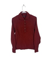 Suéter de alpaca Peruano Connection vermelho enferrujado Brimfield Henley tamanho P comprar usado  Enviando para Brazil