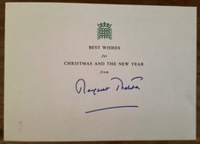 Margaret thatcher signed for sale  WEST BYFLEET