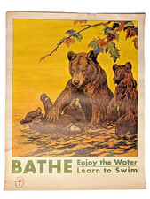 1931 bathe poster for sale  Walnut Grove